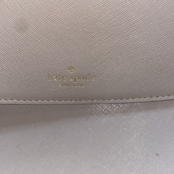 Kate Spade Pale Grey Top Handle Crossbody Purse - Picture 2 of 7
